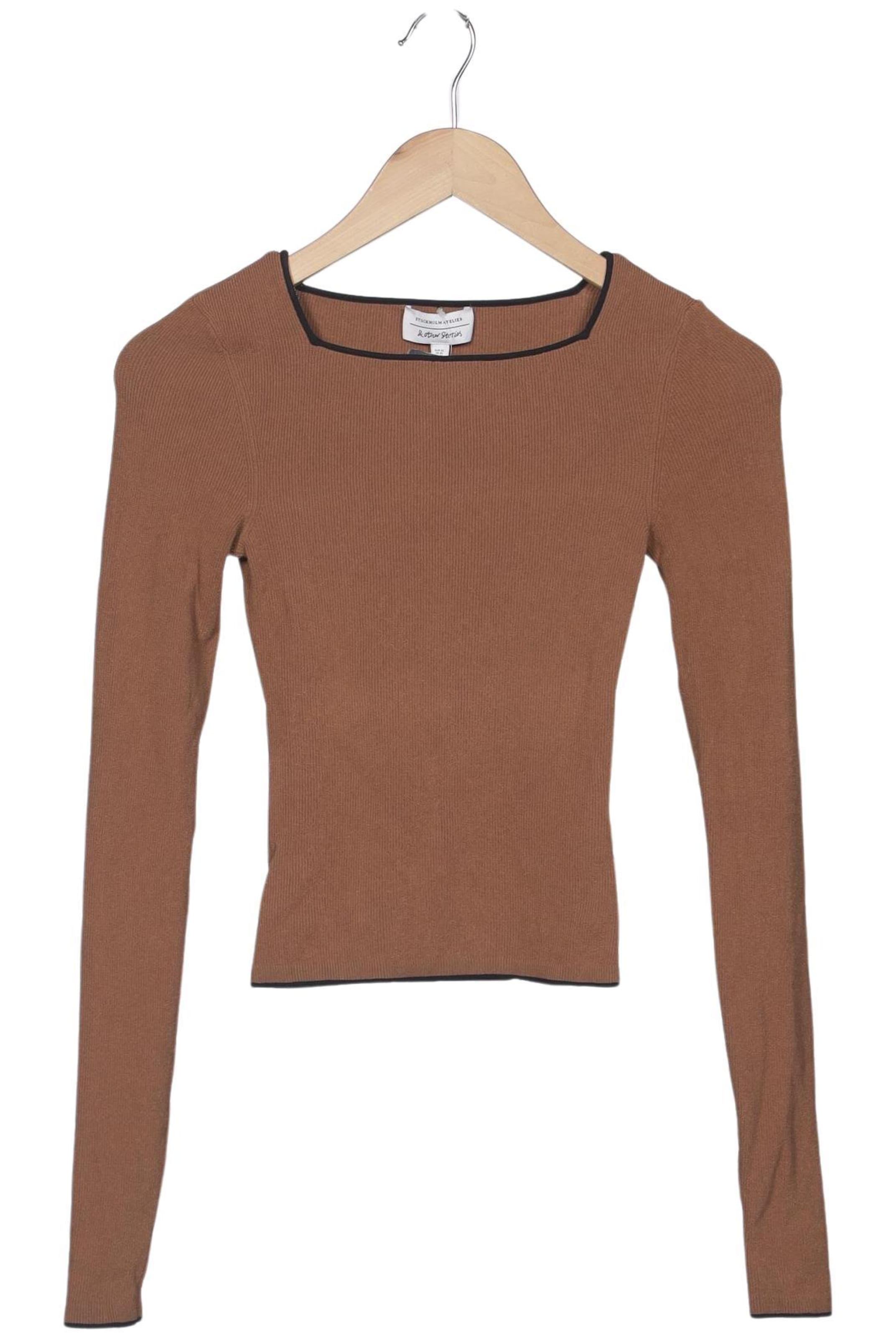 & Other Stories Top & Shirt in XS in Brown: front