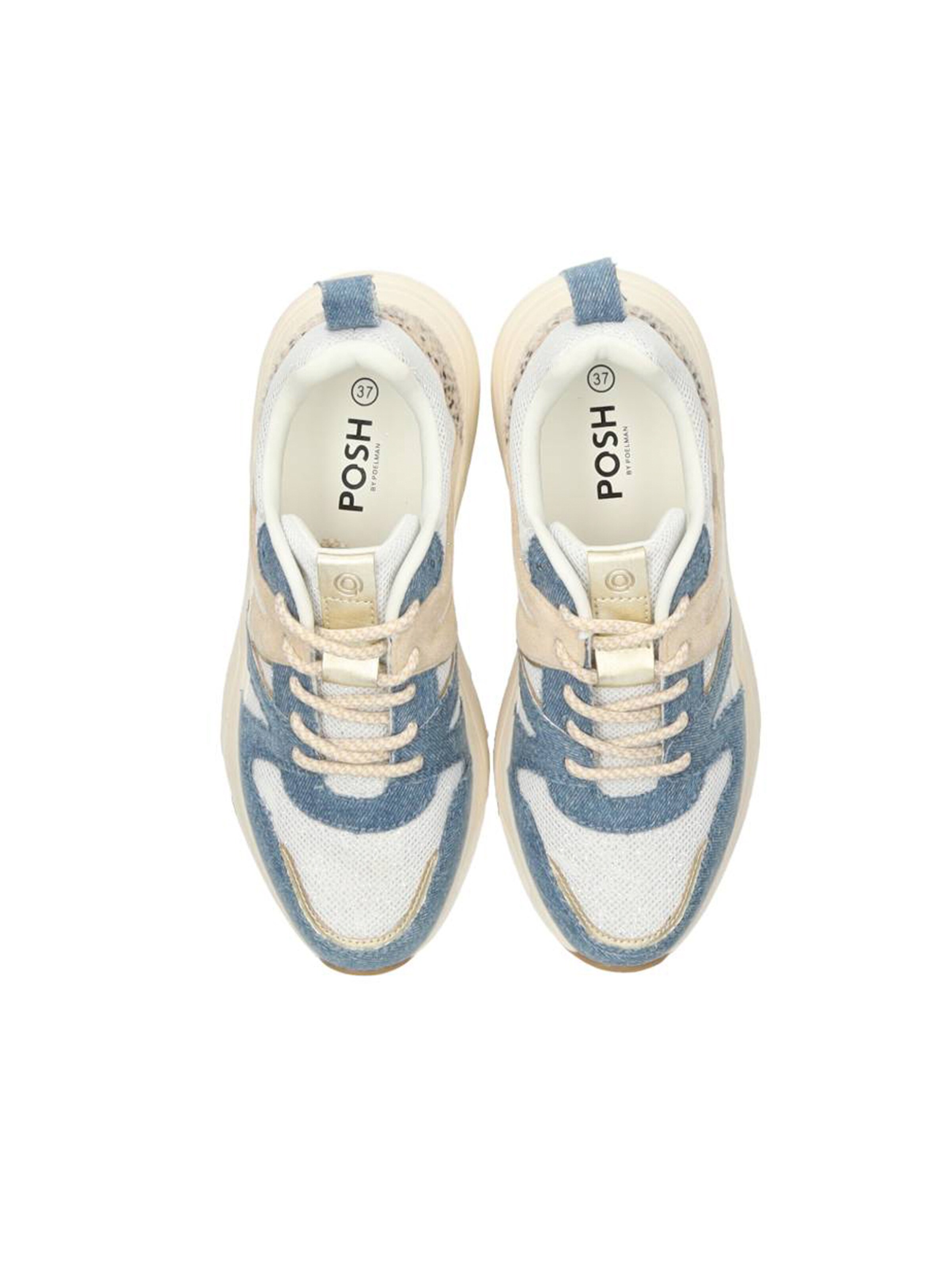 Baskets basses 'CAROCEL' POSH by Poelman en mélange de couleurs