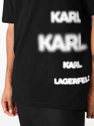 juoda Karl Lagerfeld Marškinėliai