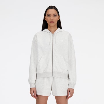 new balance Sweatjacke in Grau: Vorderseite