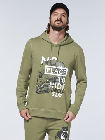 UNCLE SAM Sweatshirt in Green: front