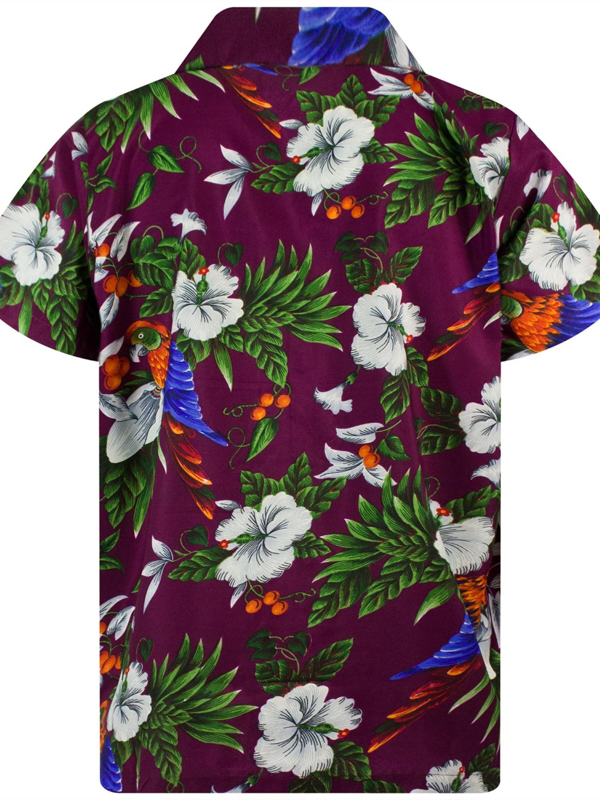 King Kameha Shirt 'Cherryparrot' in Red