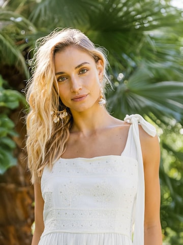 Miss June - Jumpsuit 'Ensemble Palladio' en blanco