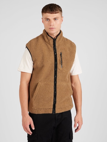 BLEND Vest in Brown: front