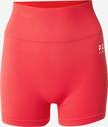 P.E Nation Skinny Športové nohavice 'RESTORE SEAMLESS 2.5' - Červená: predná strana