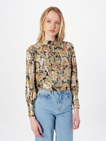 Warehouse Blouse in Zwart: voorkant