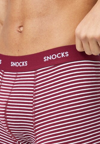 SNOCKS Boxershorts in Rot