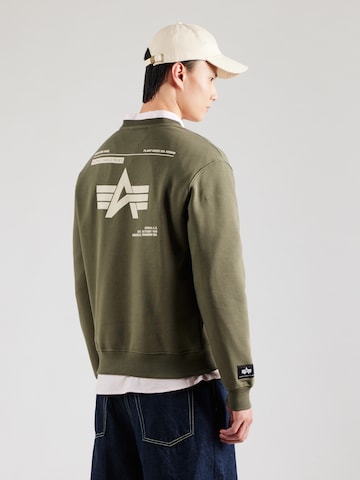 Felpa di ALPHA INDUSTRIES in verde: frontale