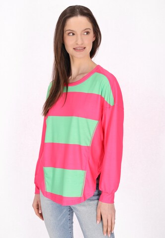 usha BLUE LABEL Shirt in Groen: voorkant