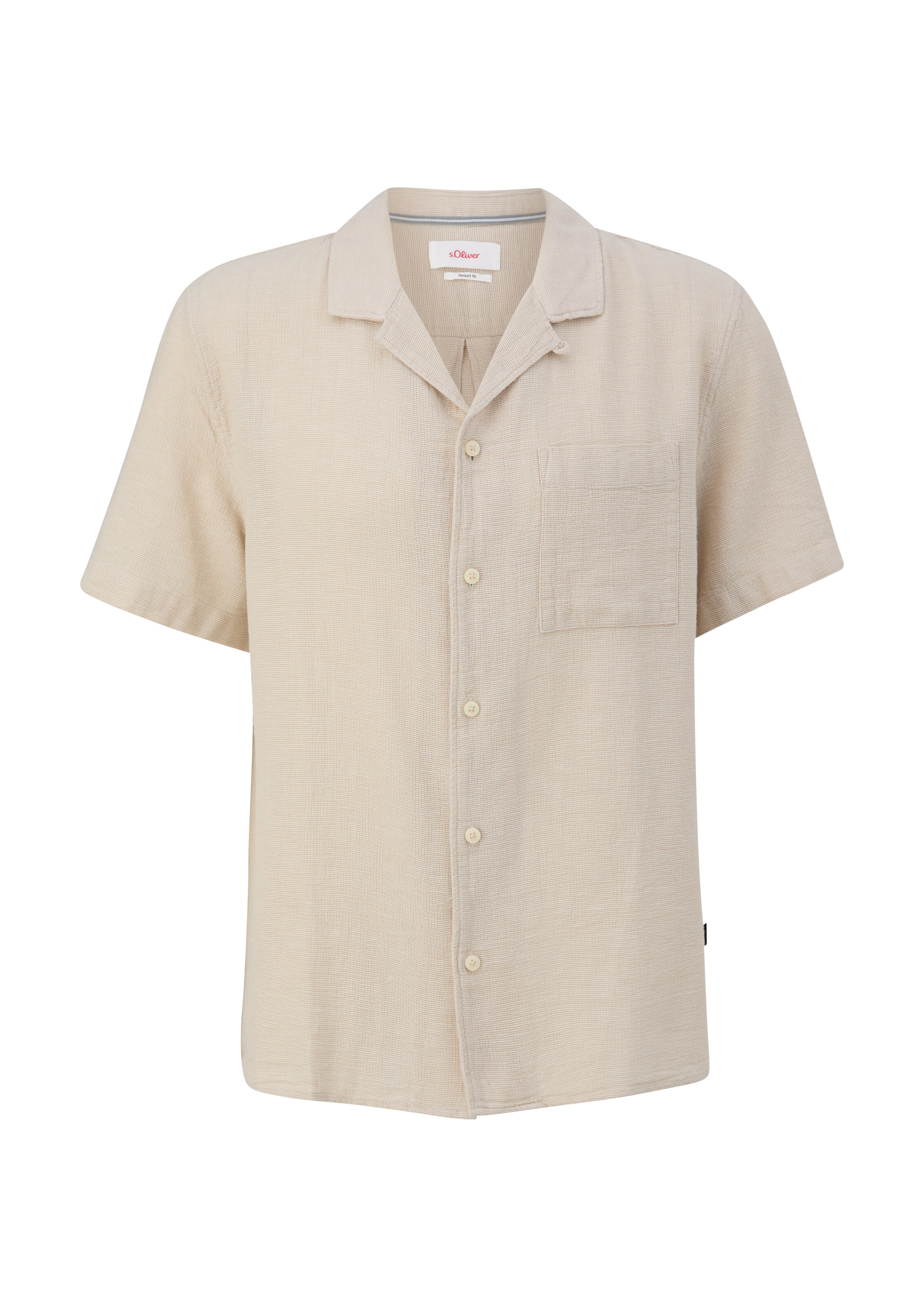 Chemise s.Oliver en beige : devant
