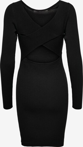 ONLY Stickad klänning 'EMMY' i svart: framsida