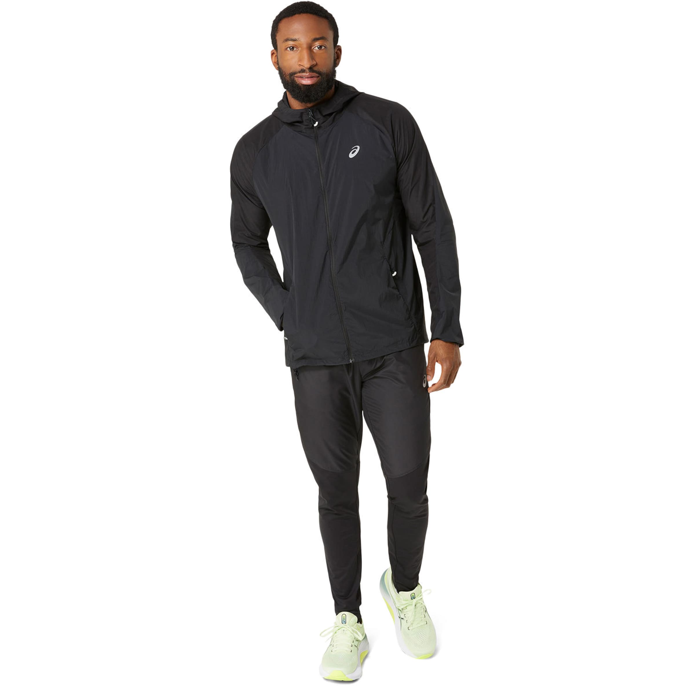 ASICS Athletic Jacket in Black