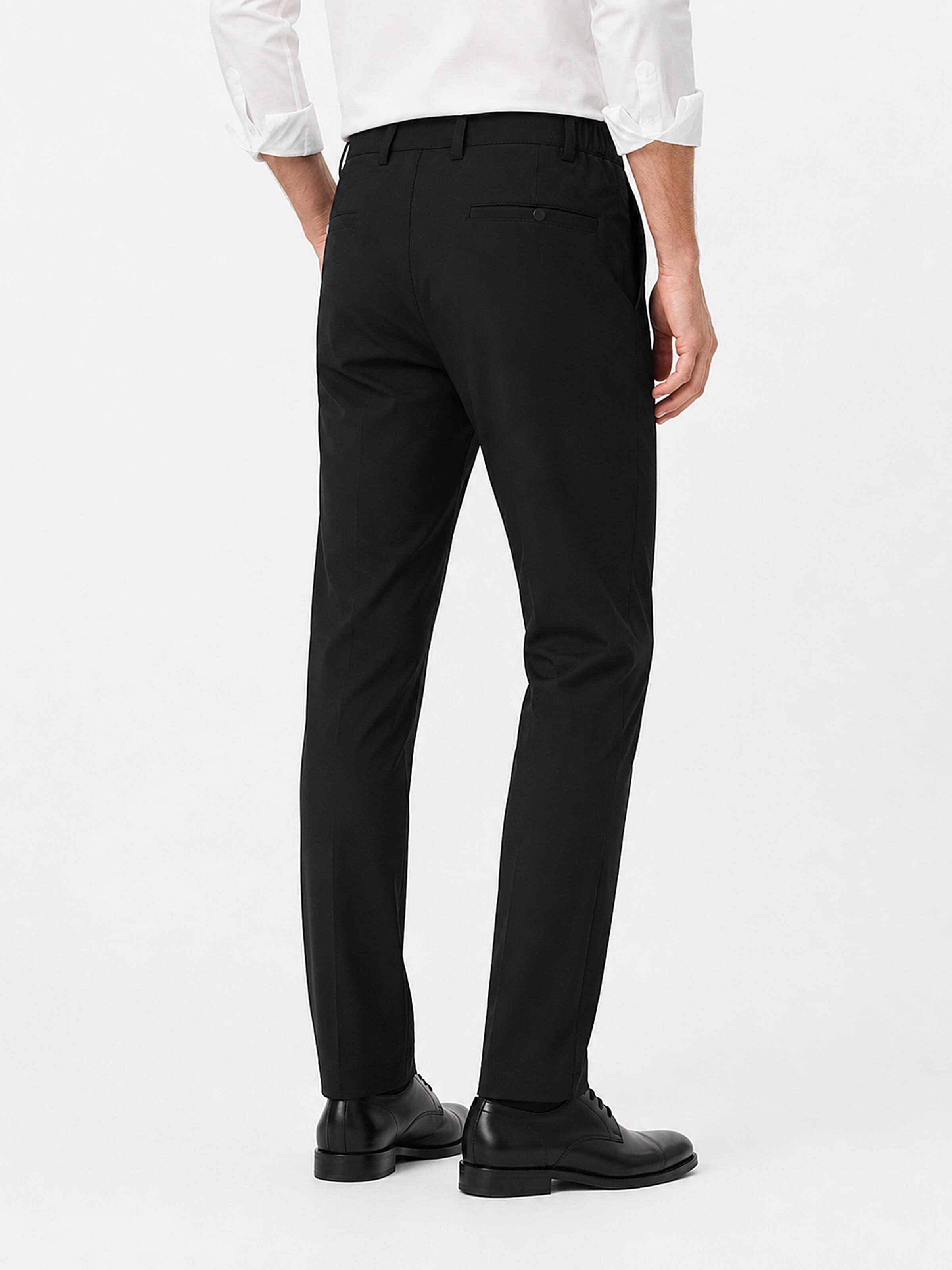 ALLTHEMEN Regular Traditional Pants 'Feder' in Black