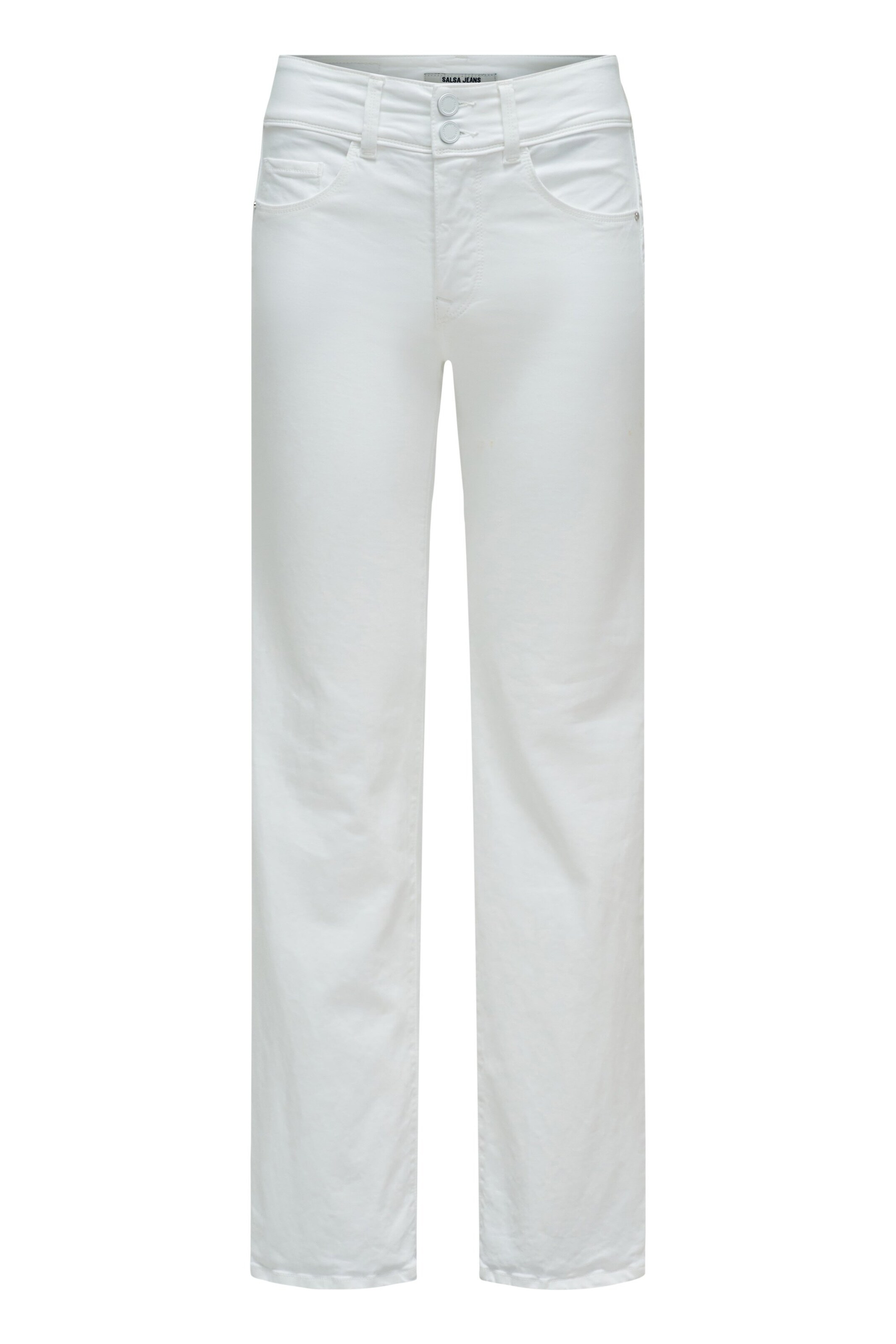 Skinny Jean 'Secret' Salsa Jeans en blanc : devant