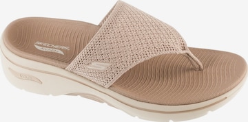 SKECHERS Teenslipper 'Skechers Go Walk Arch Fit 2.0 Sandal - Carrie' in Beige: voorkant