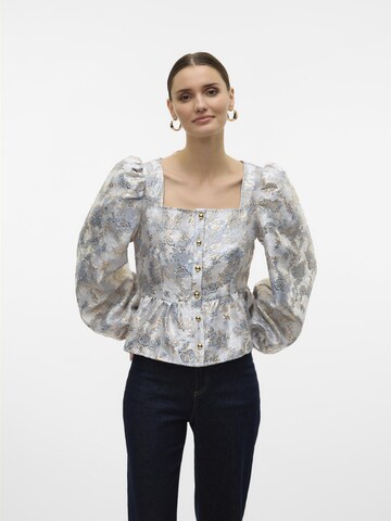 VERO MODA Bluse 'VMSally' i sølv: forside