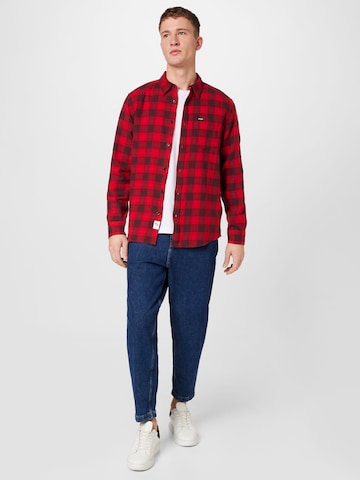 Regular fit Camicia di WRANGLER in rosso