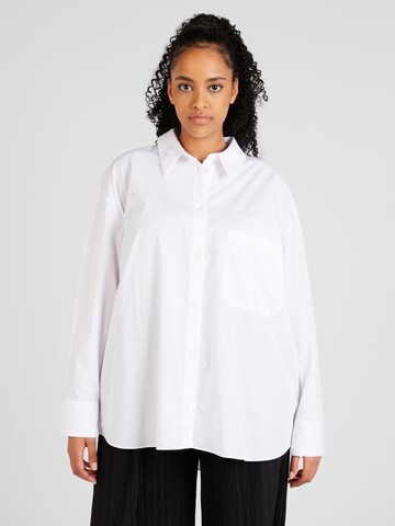 Camicia da donna di River Island Plus in bianco: frontale