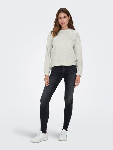 Sweat-shirt 'GINA' ONLY en gris