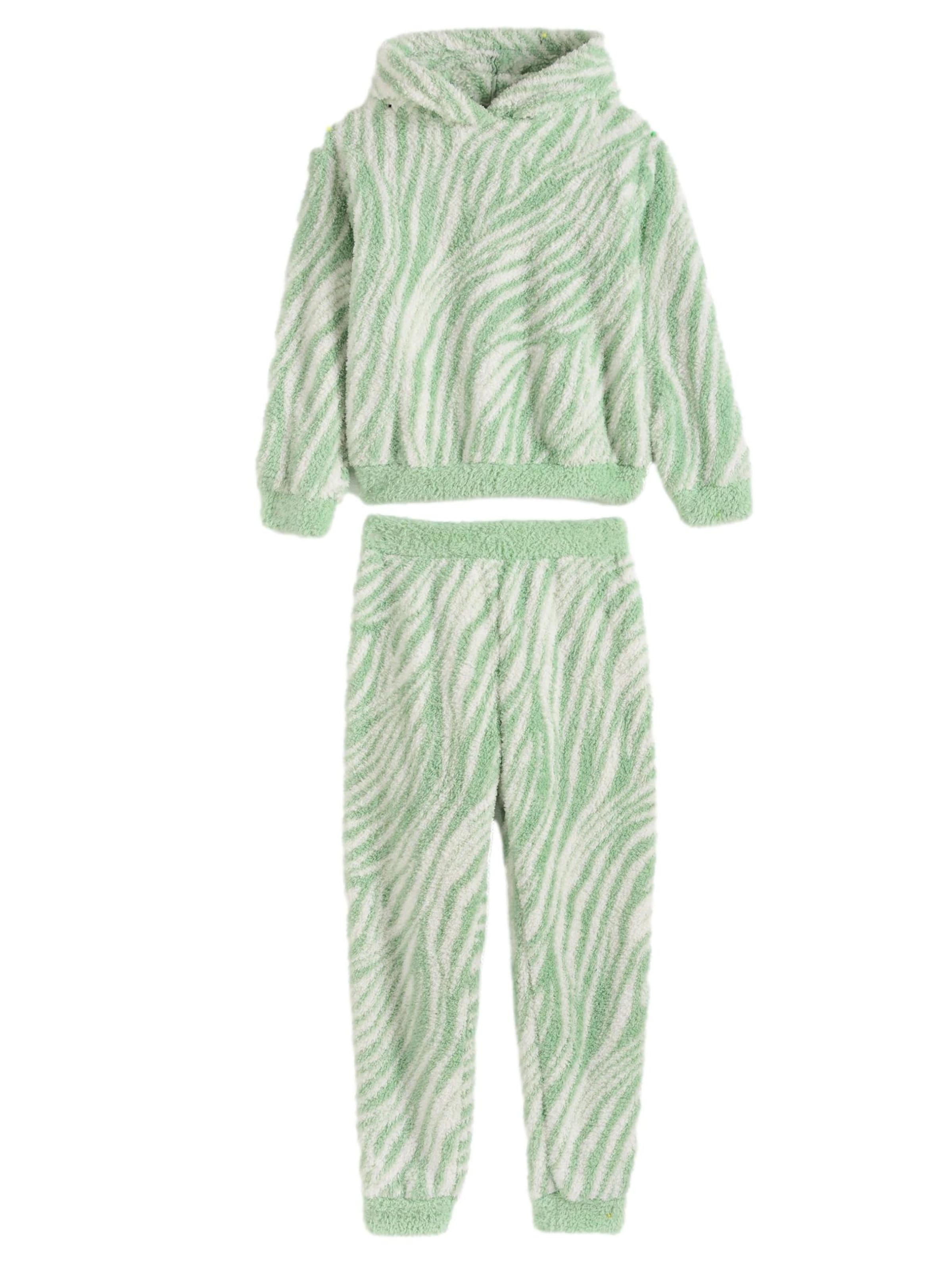 Lipsy Nachtkledij 'Twosie' in Groen: voorkant