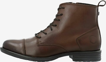 Ca'Shott Chelsea Boots ' CASEMMA ' i brun: forside