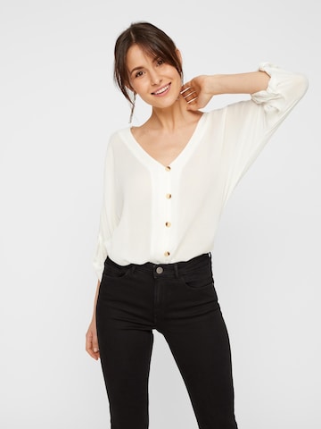 PIECES Blouse 'Sanne' in White: front