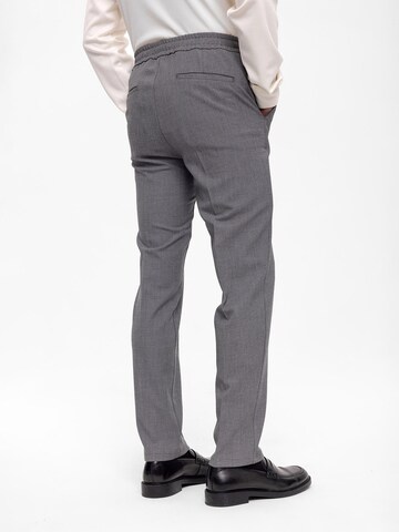 Regular Pantalon à plis Antioch en gris