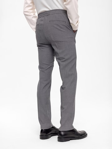 Regular Pantalon à plis Antioch en gris