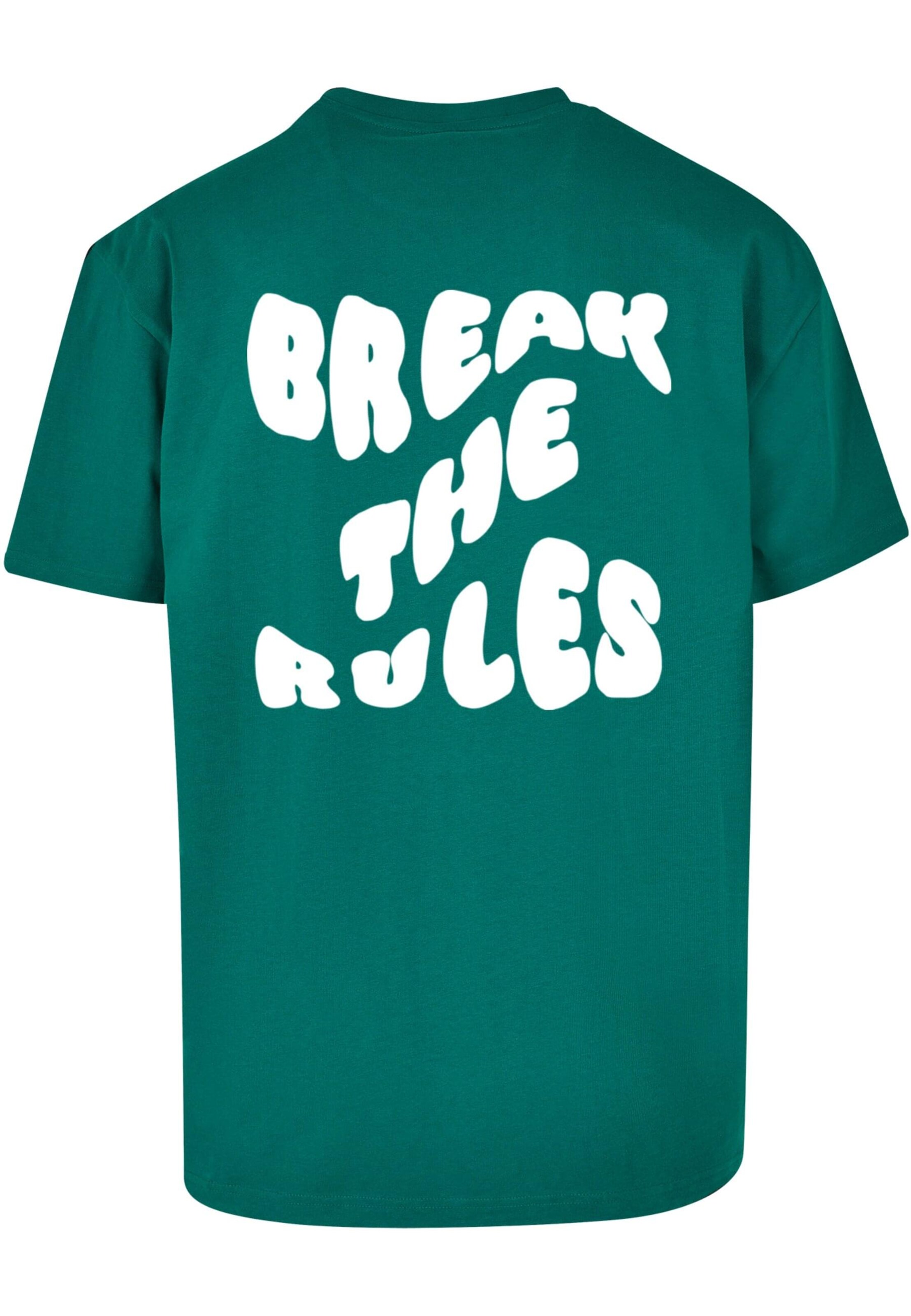Merchcode Shirt 'Break The Rules' in Green