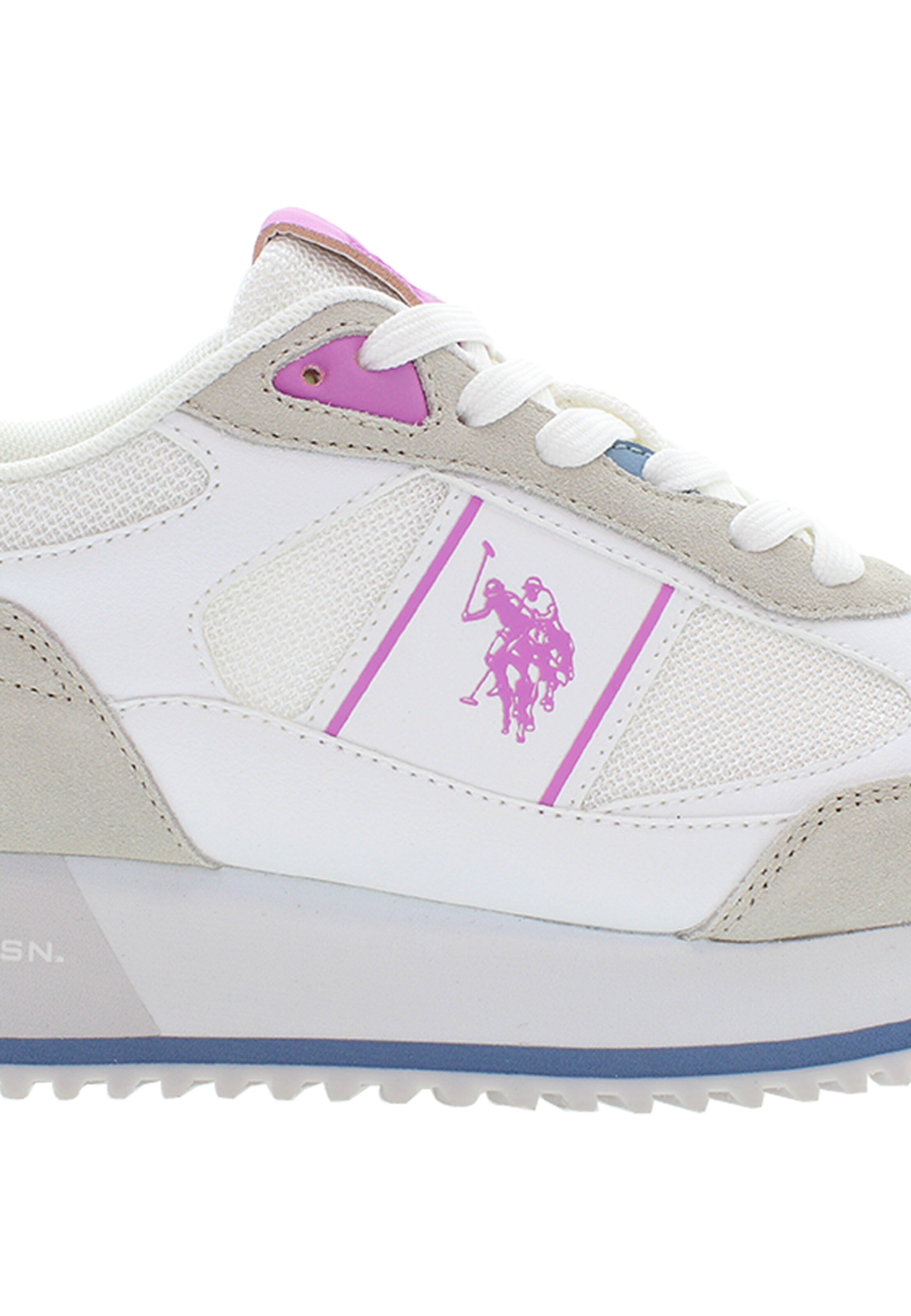 U.S. POLO ASSN. Sneakers laag in Wit