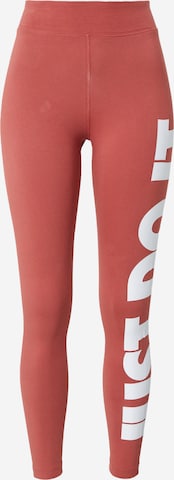 Nike Sportswear Legginsy 'Essential' w kolorze brązowy: przód