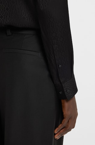 HUGO Regular Fit Hemd in Schwarz