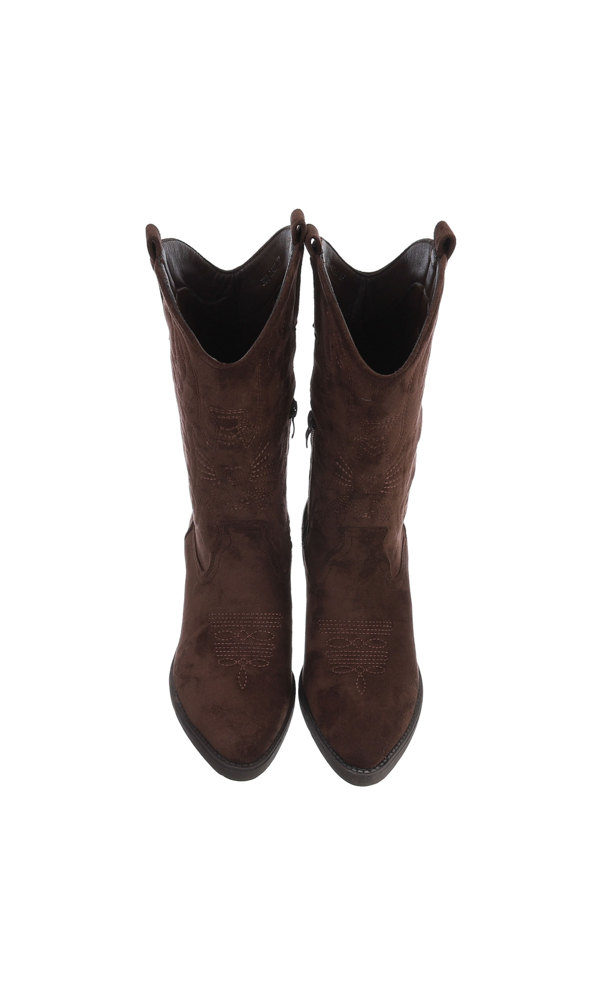 Ital-Design Cowboystiefel in Braun