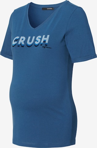 Tricou 'Crush' de la Supermom pe albastru: față