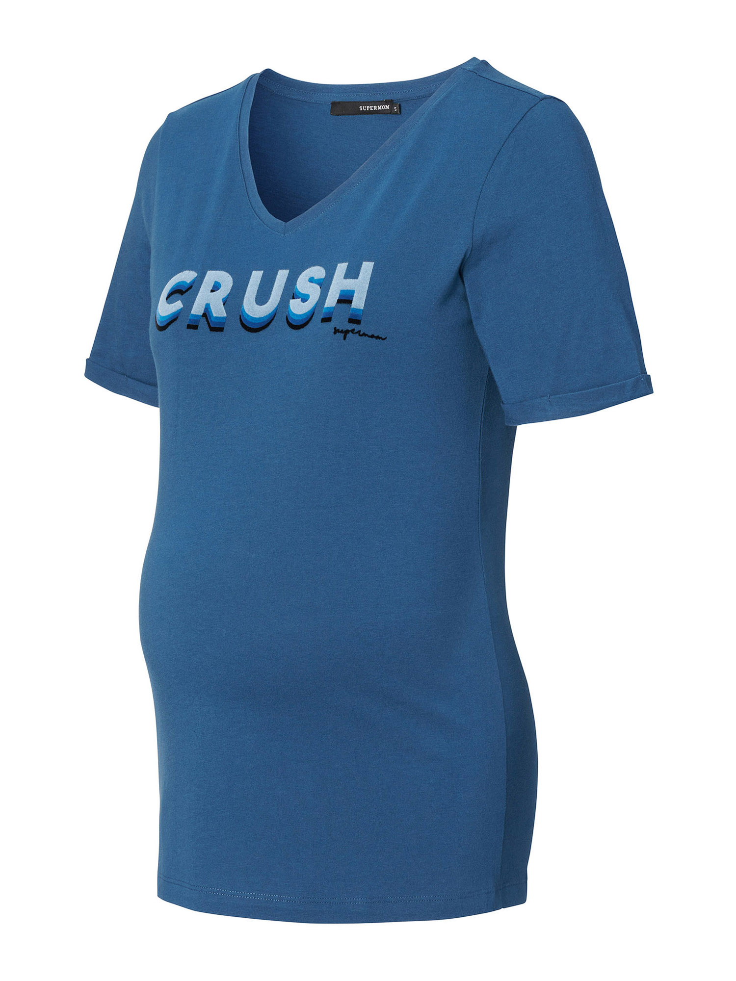 u1Ghx Plus size Supermom Koszulka Crush w kolorze Niebieski, Królewski Błękit, Jasnoniebieski, Granatowym 