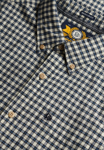 Superdry Chemise en écru / bleu marine, Vue avec produit