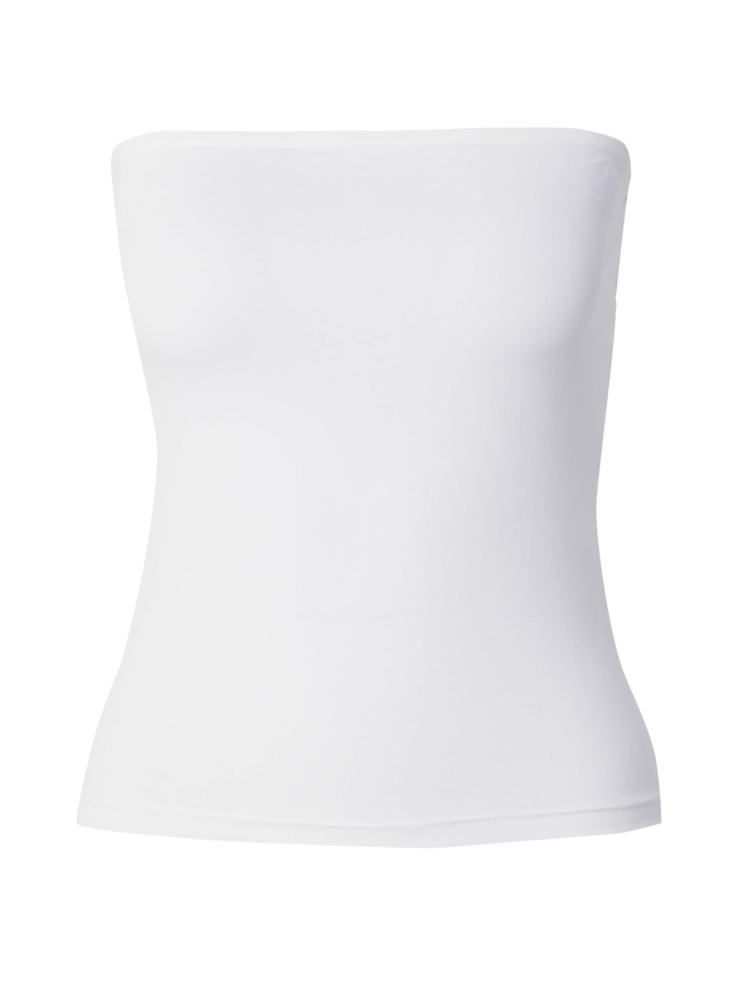 PIECES Top 'PCMADISON' – bílá: přední strana