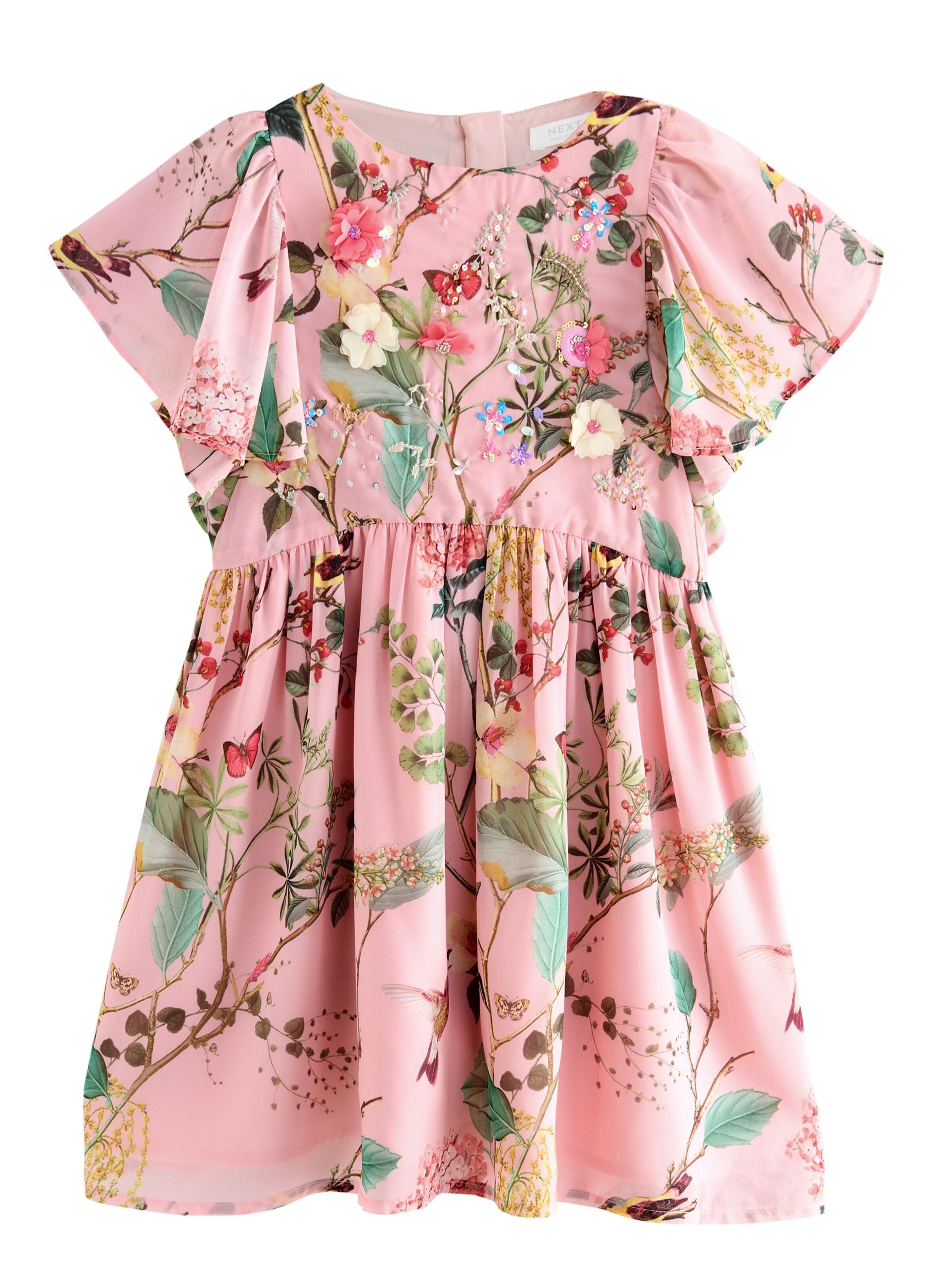 Next Платье в Ярко-розовый: спереди