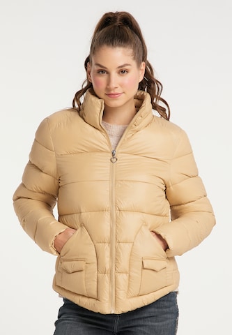 MYMO Winter Jacket in Brown: front