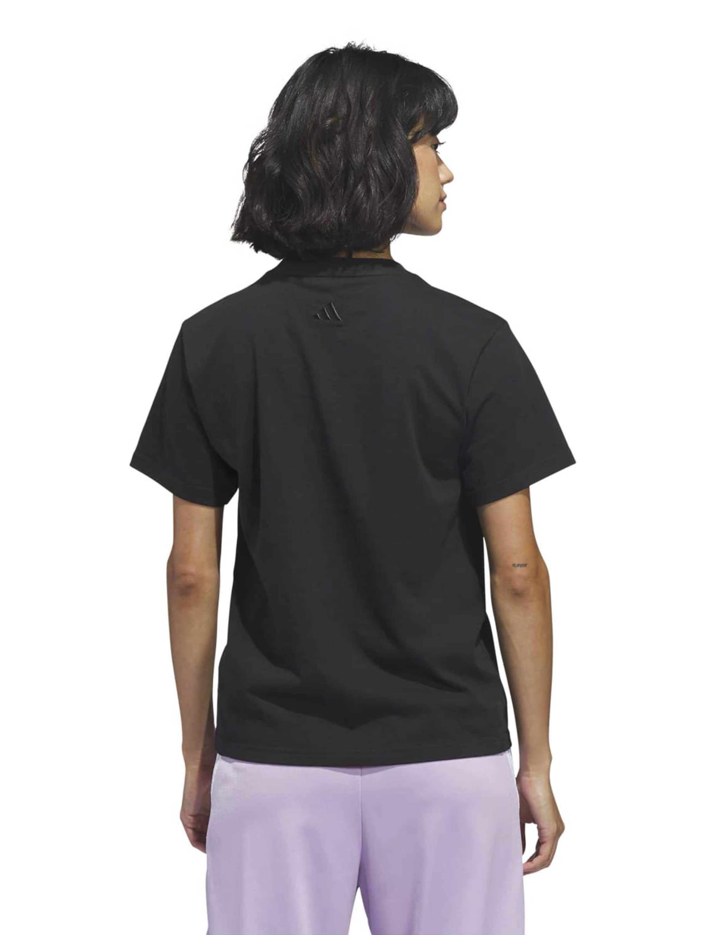 ADIDAS SPORTSWEAR Λειτουργικό μπλουζάκι 'LIN BOW' σε μαύρο