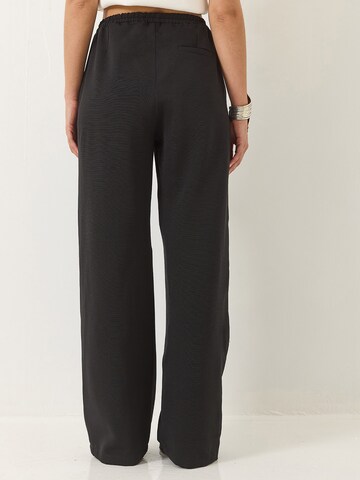 Bianco Lucci Wide Leg Hose in Schwarz