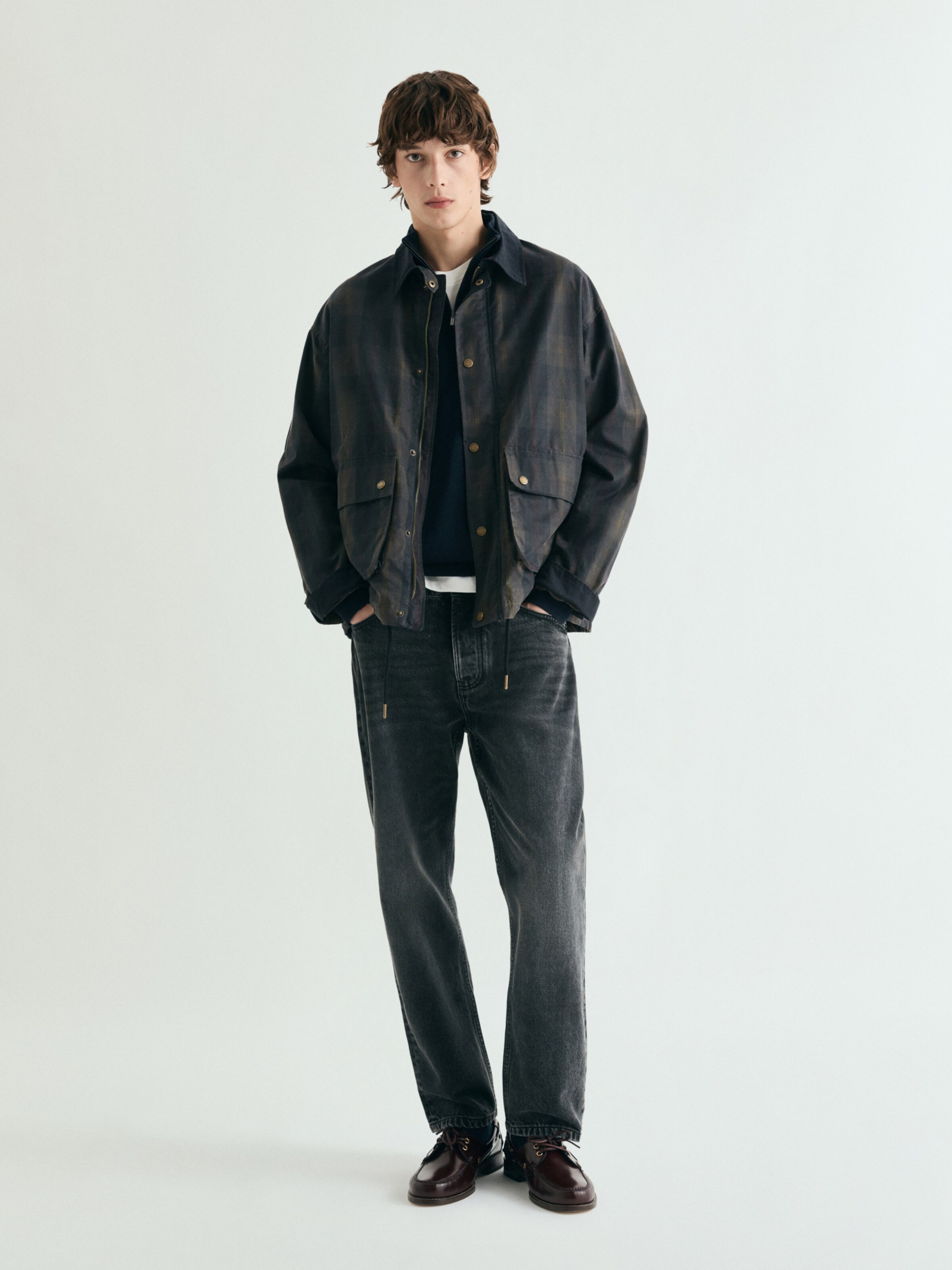 Scalpers Демисезонная куртка в Синий: спереди