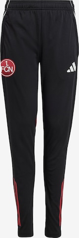 ADIDAS PERFORMANCE Slimfit Urheiluhousut värissä musta: etupuoli