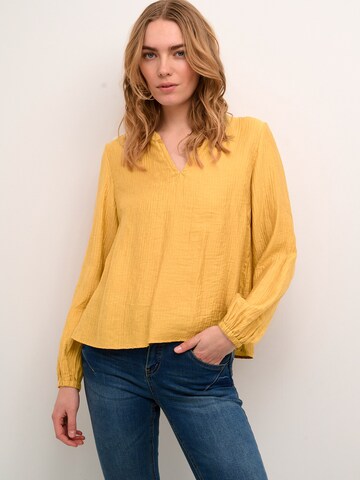 Camicia da donna 'Wilma' di Cream in giallo: frontale