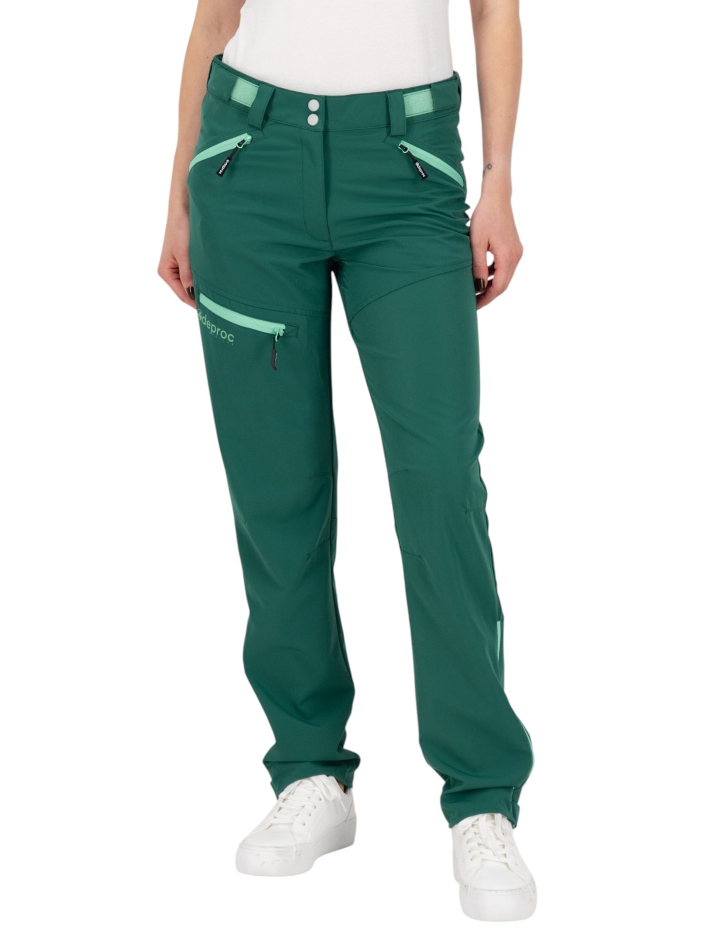 deproc Slimfit Outdoorbroek in Groen