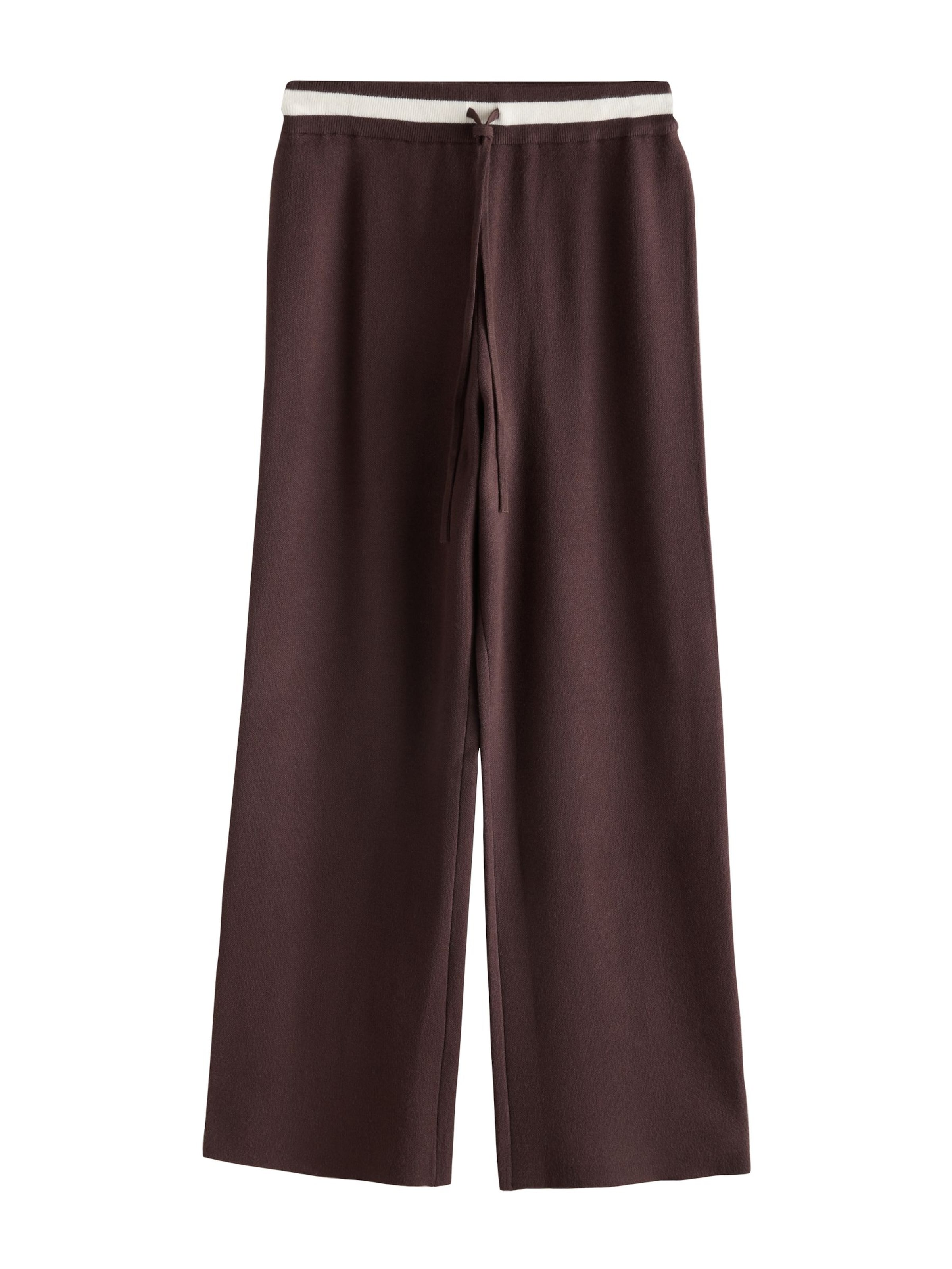 Next Pants in Dark brown / White, Item view