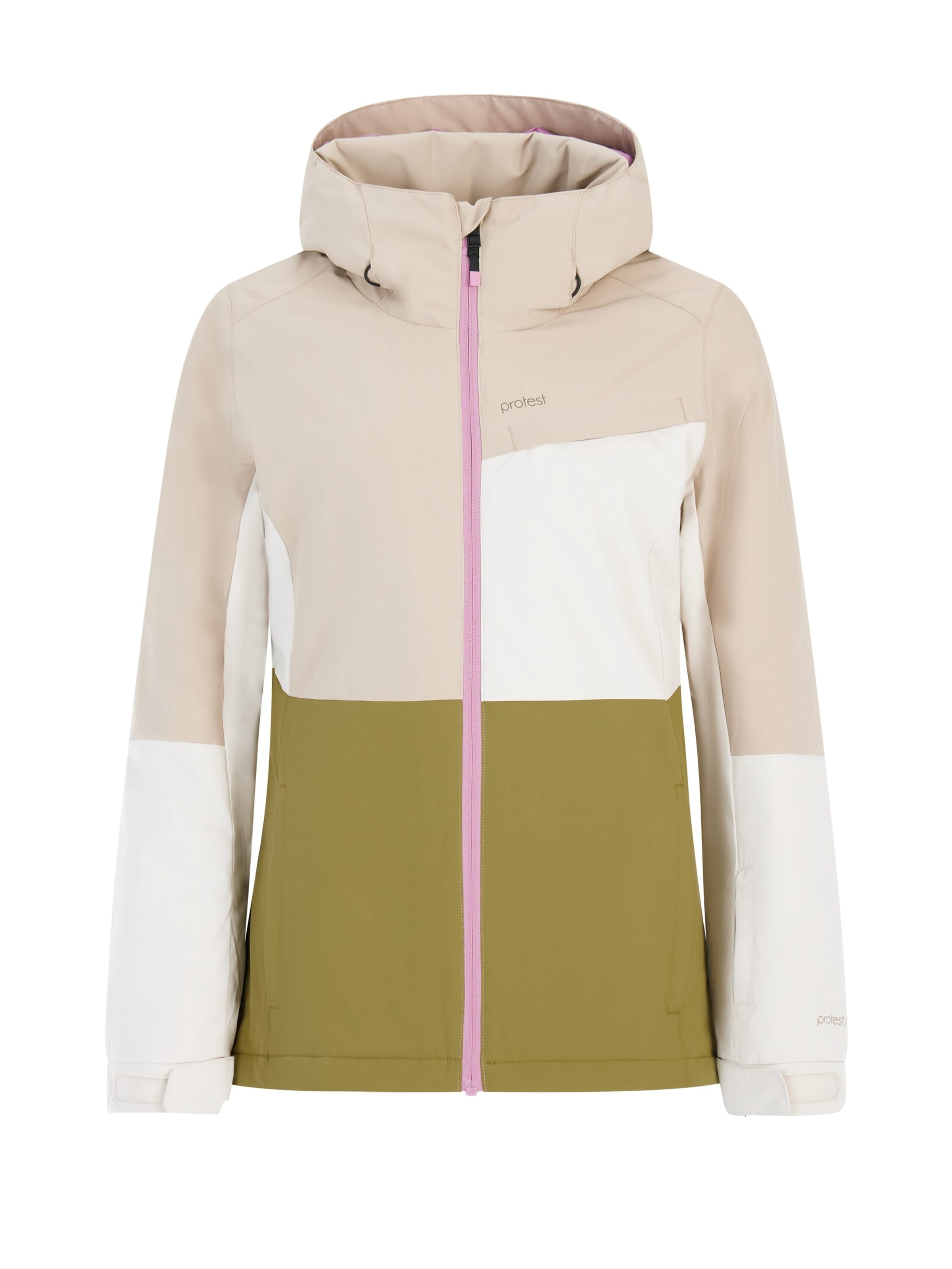PROTEST Sportjacke 'PRTSina'‌‌‌‌‌‌‌‌‌‌ in Grün: Vorderseite