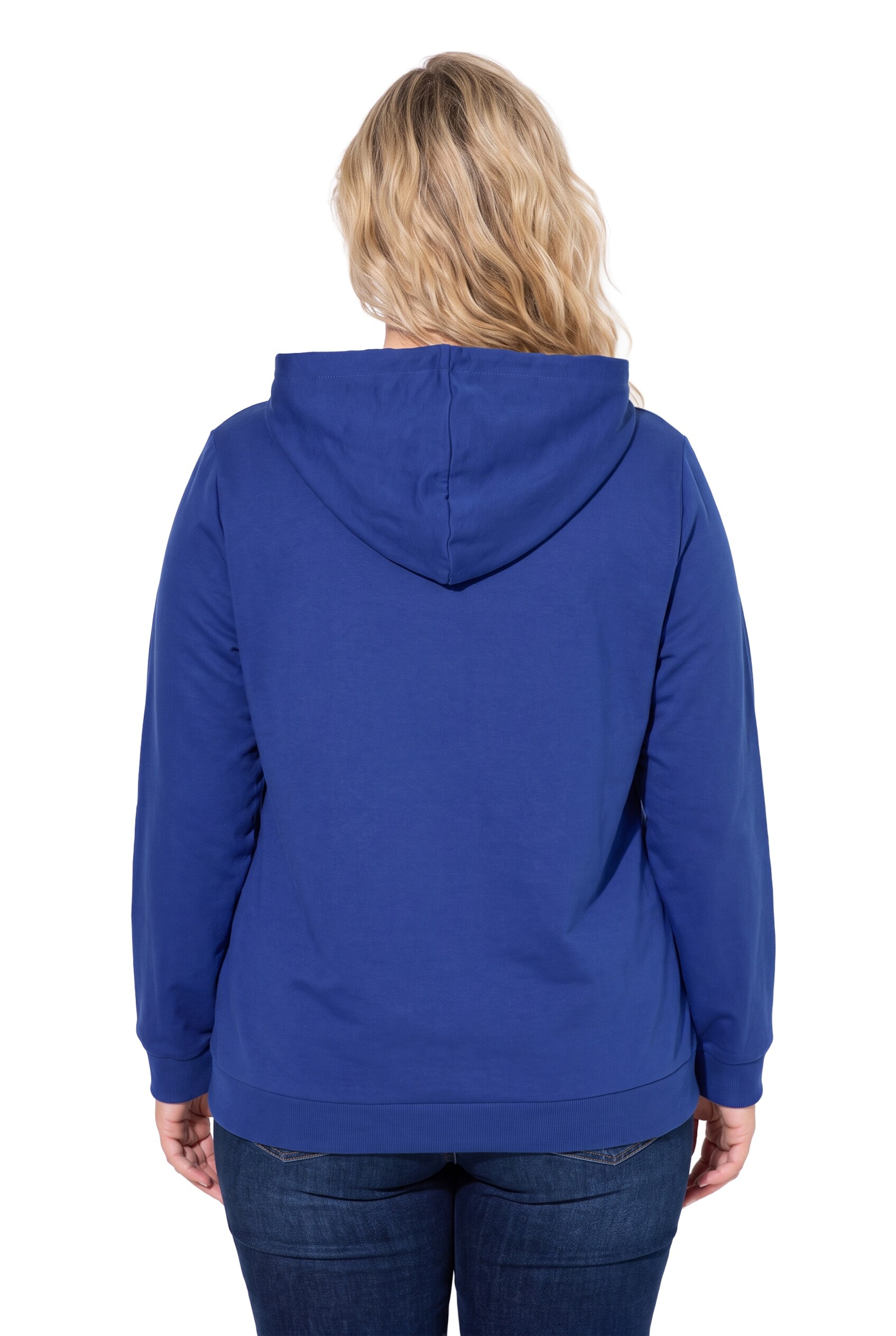 Ulla Popken Sweat jacket in Blue