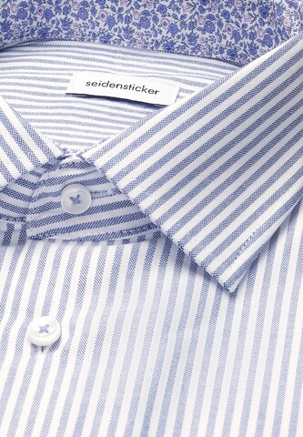 SEIDENSTICKER Slim fit Zakelijk overhemd in Blauw