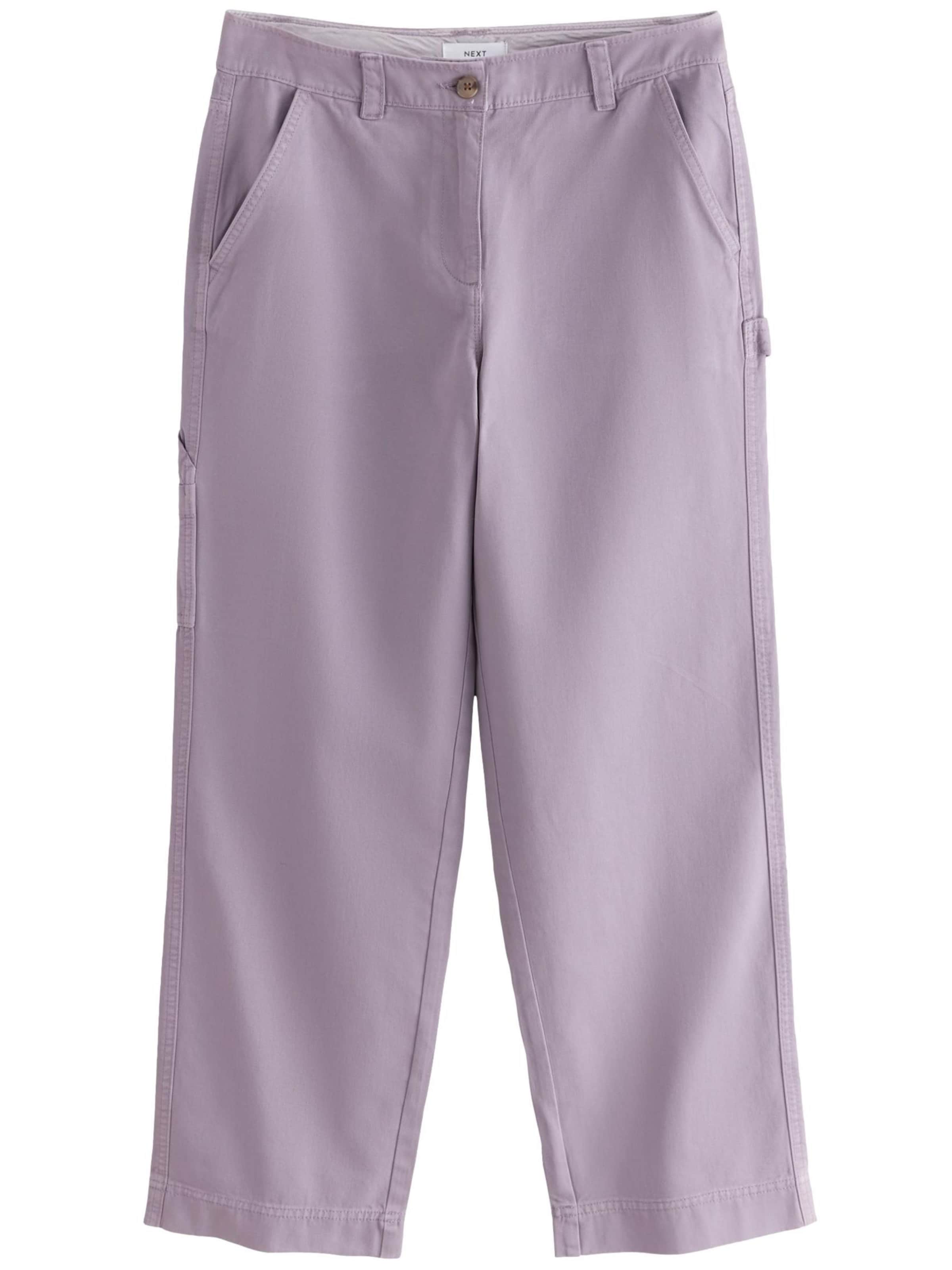 Next Regular Trousers in Purple: front